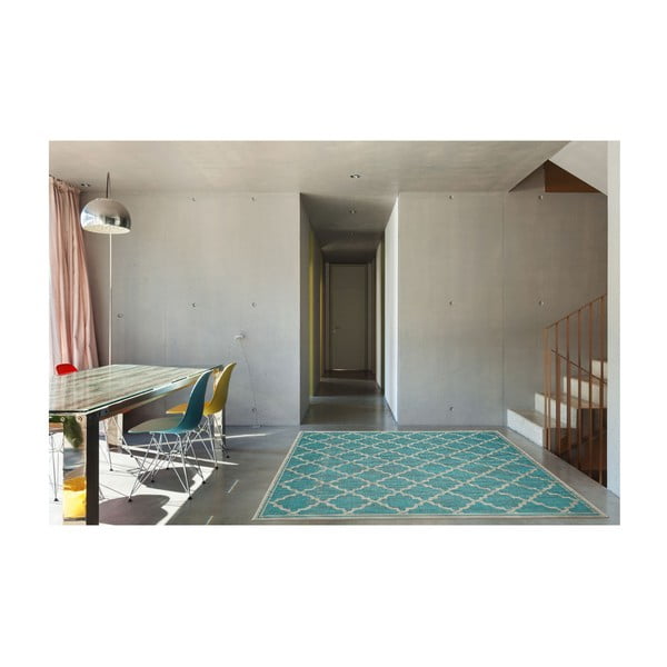 Тюркоазен килим на открито , 160 x 230 cm Intreccio - Floorita-image-4