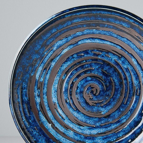 Синя керамична чиния Swirl, ø 20 cm Copper - MIJ-image-2