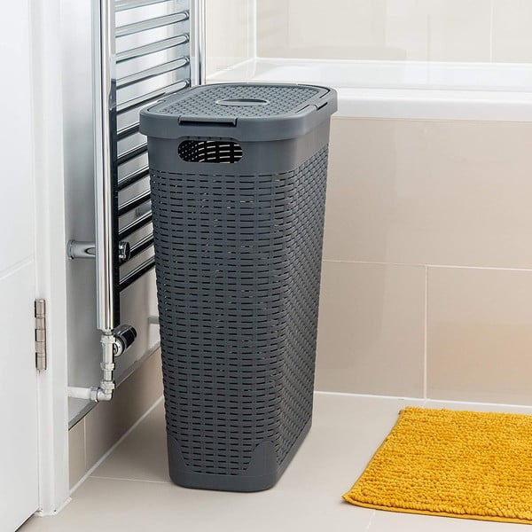 Кошара за дрехи с ратанов ефект, 40 л - Addis-image-2