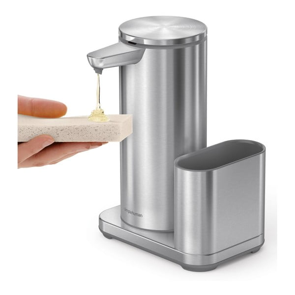 Метална стойка за течен сапун и гъба - simplehuman-image-2