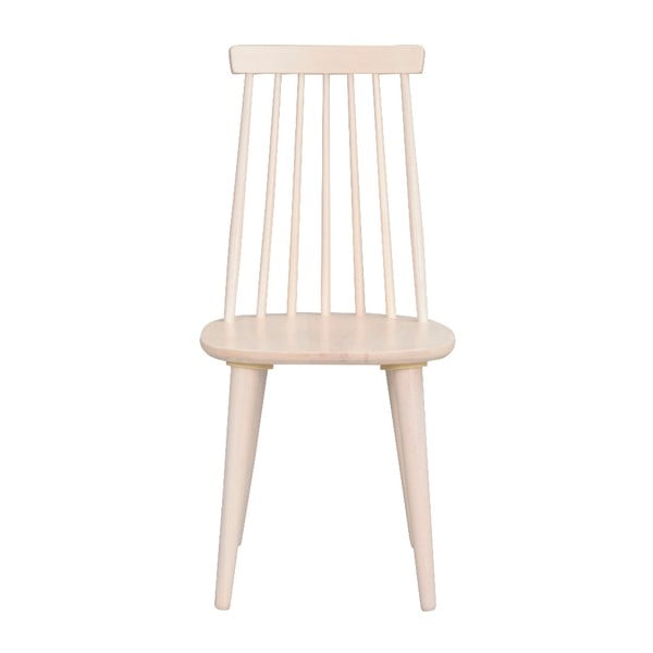 Бежов трапезен стол от каучуково дърво Lotta - Rowico-image-3