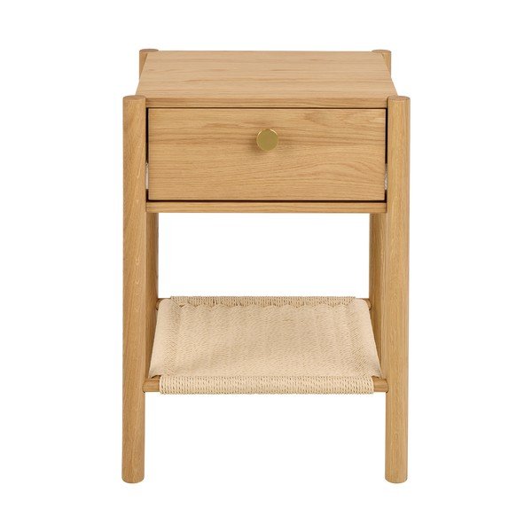 Нощно шкафче от декор от дъб  в светло естествен цвят Monfort – Actona