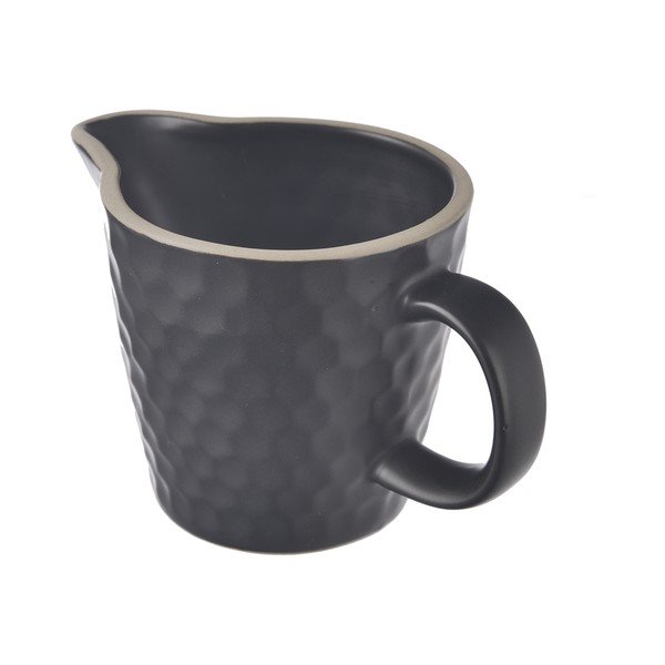 Черна керамична кана за мляко 100 ml Tea Time – Orion-image-3