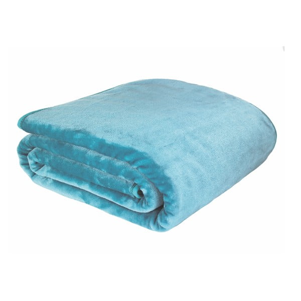 Синьо одеяло Basic Cuddly, 200 x 240 cm - Catherine Lansfield