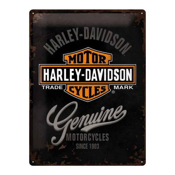 Метален знак Harley Davidson Motor, 30x40 cm - Postershop