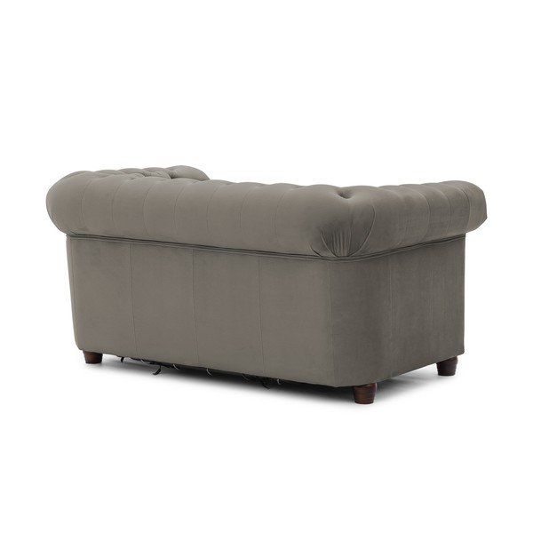 Сив кадифен сгъваем диван 148 cm York Blik – Ropez-image-3