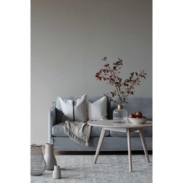 Кръгла маса за кафе в дъбов декор в естествен цвят 90x90 cm Yumi - Rowico-image-2