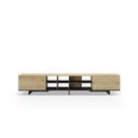 Масичка за телевизор с дъбов декор в естествен цвят 230x44 cm Cequoia - Marckeric