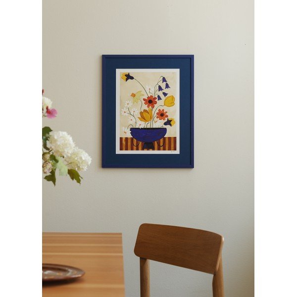 Постер 30x40 cm Colourful Bunch in Blue Vase – Frankie Penwill – The Poster Club-image-1