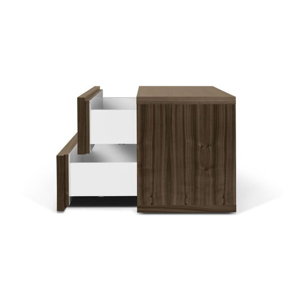 Кафяво нощно шкафче с 2 чекмеджета Aurora - TemaHome-image-3