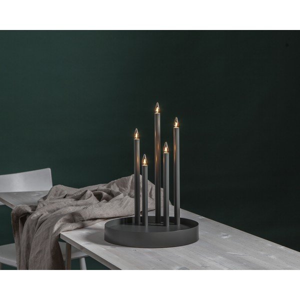 Черна светлинна декорация ø 32 cm Deco - Star Trading-image-2