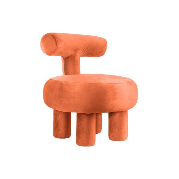Оранжево кадифено кресло Abrazo – Leitmotiv
