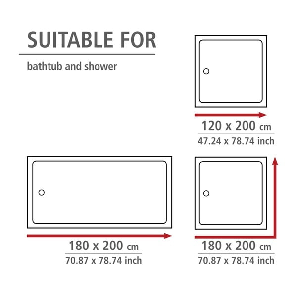 Бяла завеса за душ с покритие против мухъл Dandelions, 180 x 200 cm Astera - Wenko-image-2