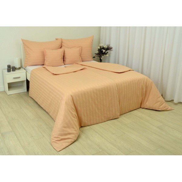 Оранжево спално бельо за единично легло 140x200 cm Damask 