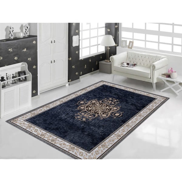 Тъмносин мокет Ava, 80 x 200 cm - Vitaus-image-3