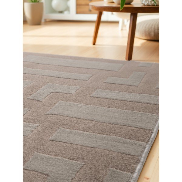 Бежова пътека 80x240 cm Perles Onyx – Elle Decoration-image-3