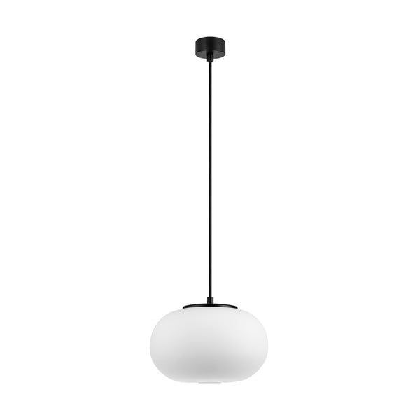 Бяла висяща лампа с черен цокъл DOSEI Dosei - Sotto Luce
