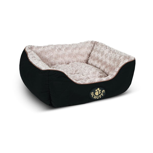Черно плюшено легло за кучета 50x60 cm Scruffs Wilton M - Plaček Pet Products