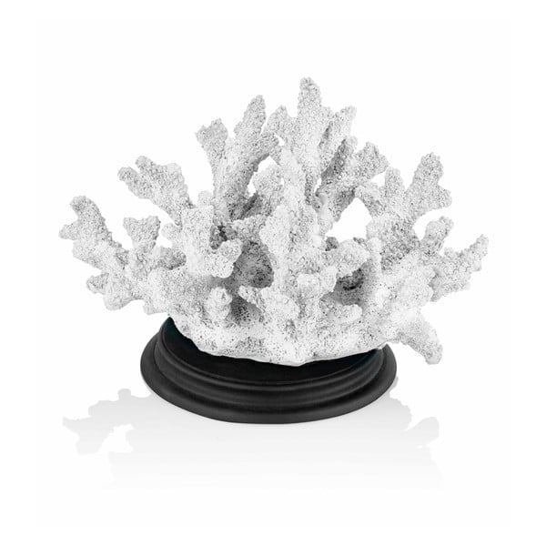 Бяла декоративна фигурка от корал Корал, 27 x 17 cm - The Mia