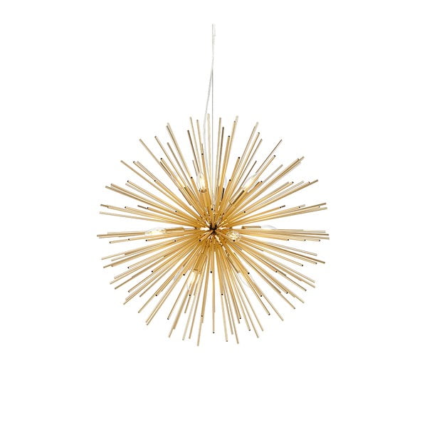 Висяща лампа в златист цвят с метален абажур 72x72 cm Soleil - Markslöjd-image-4