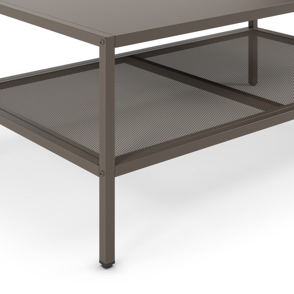 Сива метална масичка за кафе 60x100 cm Fayna – Marckeric-image-3