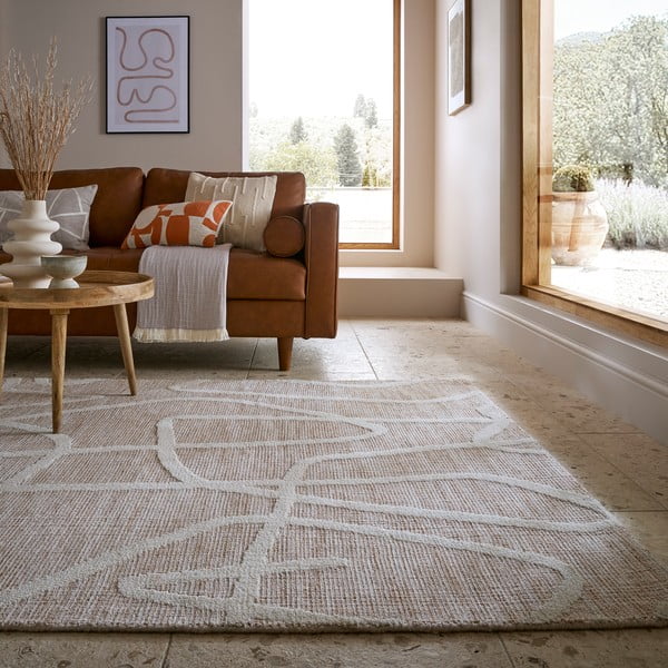 Бежов килим 160x230 cm Micah – Flair Rugs-image-1