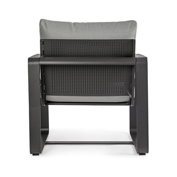 Сив метален градински стол Merrigan   – Bizzotto-image-4