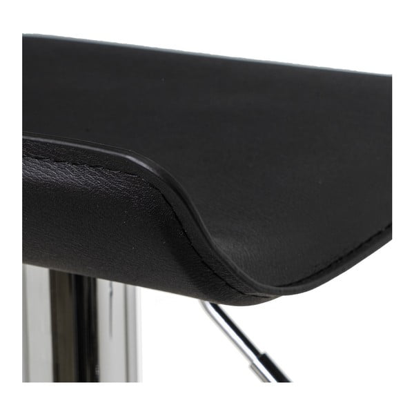 Черни тапицирани бар столове в комплект с регулируема височина 2 бр. (височина на седалката 63 cm) – Casa Selección-image-2