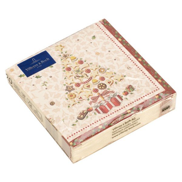 Комплект от 20 хартиени салфетки с коледен мотив Villeroy & Boch , 25 x 25 cm Christmas Tree - Villeroy&Boch-image-1