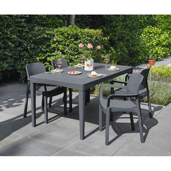 Градинска маса за хранене 90x160 cm Girona – Keter-image-1