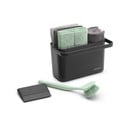 Тъмносив комплект за миене на съдове от рециклирана пластмаса SinkSide – Brabantia