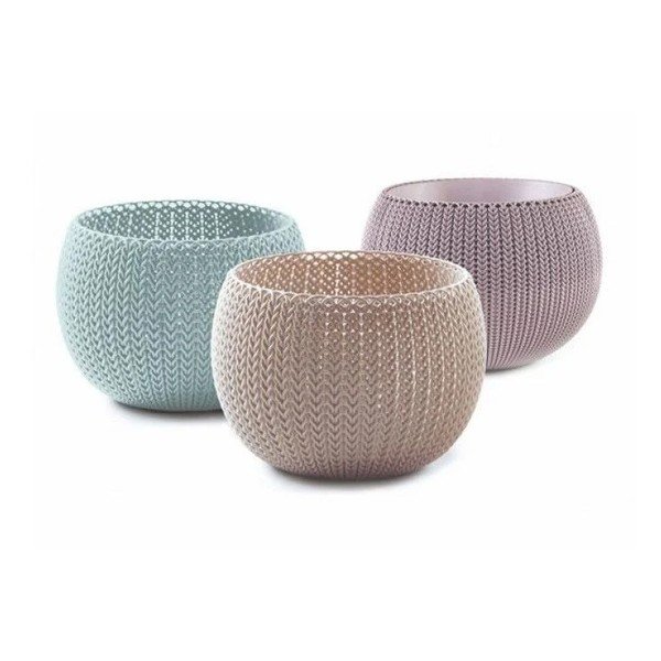 Пластмасови комплект саксии 3 бр. ø 15 cm Cozy – Keter
