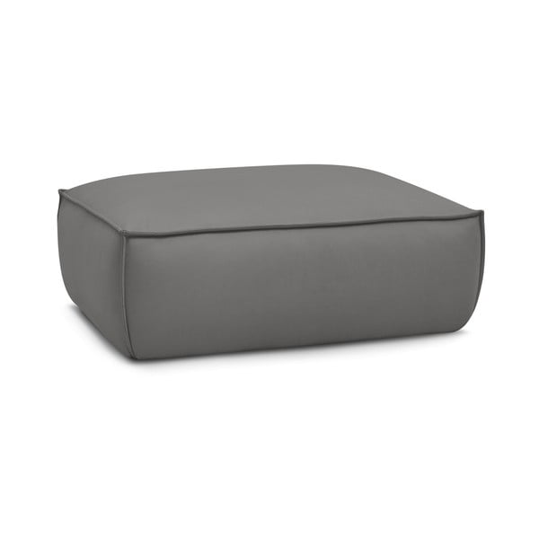 Сива табуретка  от изкуствена кожа Boheme – Bobochic Paris-image-4