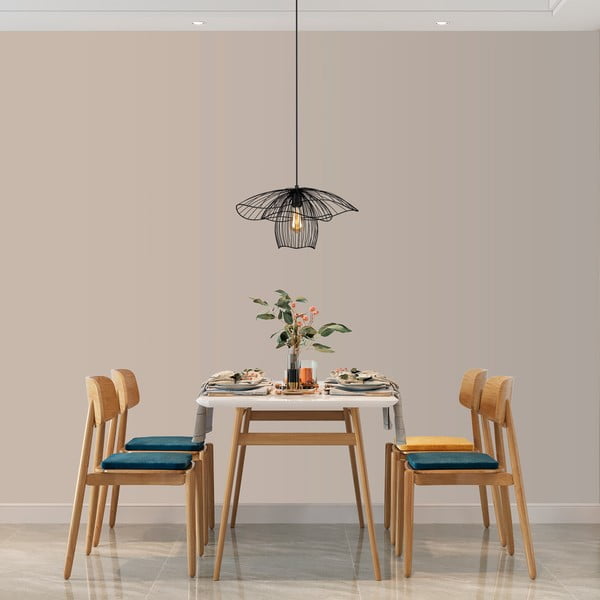 Черно висящо осветително тяло, височина 123 cm Root - Squid Lighting-image-2