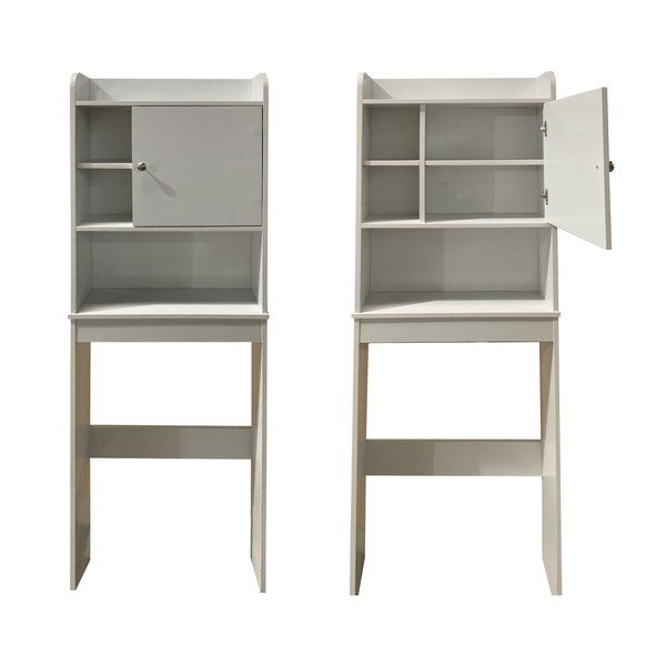 Бял висок шкаф над пералня/WC 58x173 cm Laundry – Tomasucci-image-3