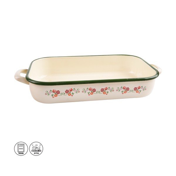 Емайлиран съд за печене Roba, 37,5 x 24,5 cm - Orion-image-1