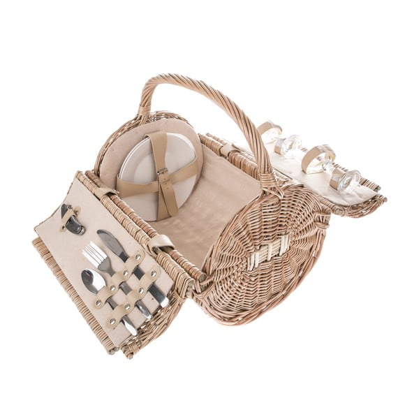Плетена кошница за пикник , 37 x 27 cm - Dakls