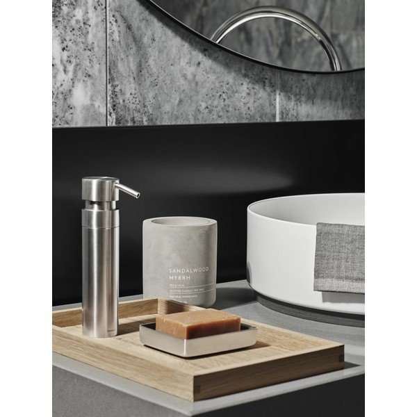 Стенен дозатор за сапун от неръждаема стомана в блестящо сребристо 100 ml Nexio - Blomus-image-3