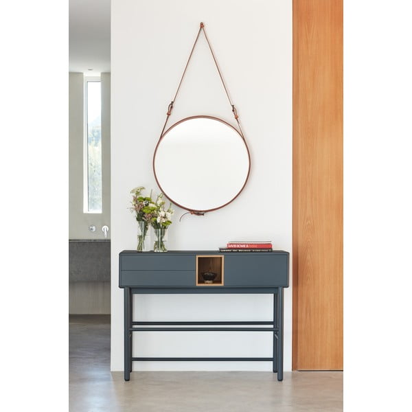 Тъмно сива конзолна маса 35x120 cm Corvo - Teulat-image-1