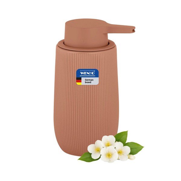 Кафяв пластмасов диспенсер за сапун 400 ml Fablo – Wenko-image-3