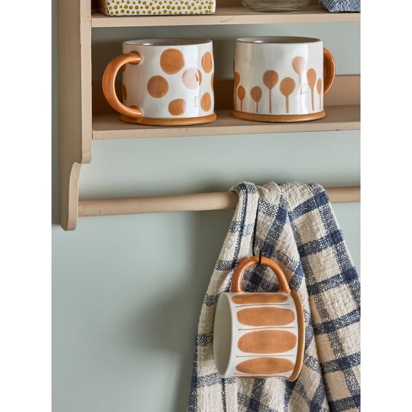 Глинени чаши в цвят жълта охра комплект от 3 бр. 450 ml Linora – Bloomingville-image-1