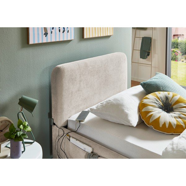 Бежово детско легло 90x200 cm без ламелно дъно Cosy – Meise Möbel-image-2