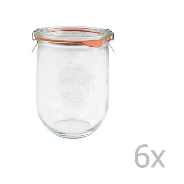 Комплект от 6 буркана Tulpe, 1062 ml - Weck