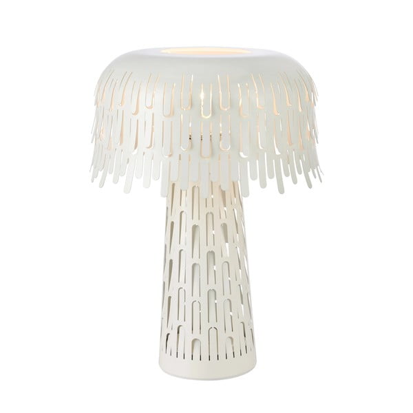 Бяла настолна лампа с метален абажур (височина 38 cm) Verbera – Markslöjd