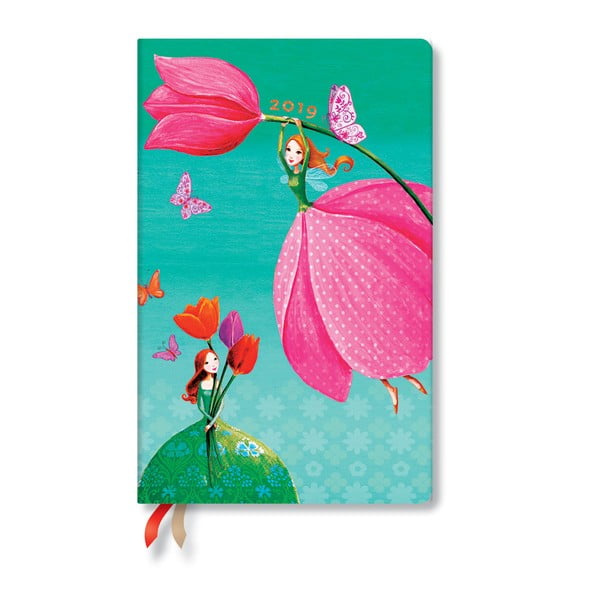 Дневник за 2019 г. Радостна пролет Вертикален,13,5 x 21 cm - Paperblanks