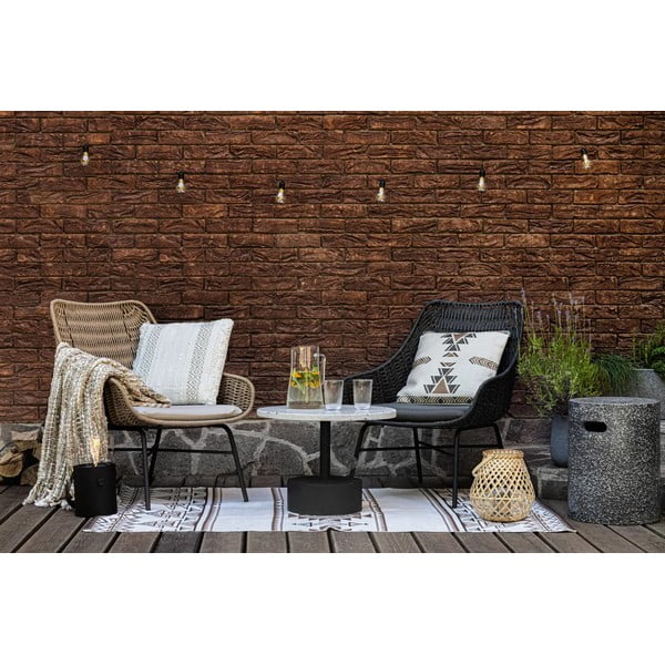 Бежов и кафяв двустранен килим за открито, изработен от рециклирана пластмаса , 120 x 180 cm Afra - Green Decore-image-1