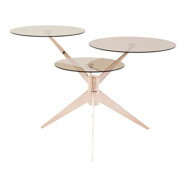 Odkládací stolek Kare Design Bonsai Tre Rosegold