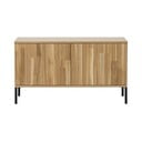 Маса за телевизор от декор от дъб  в естествен цвят 100x56x44 cm Gravure – WOOOD