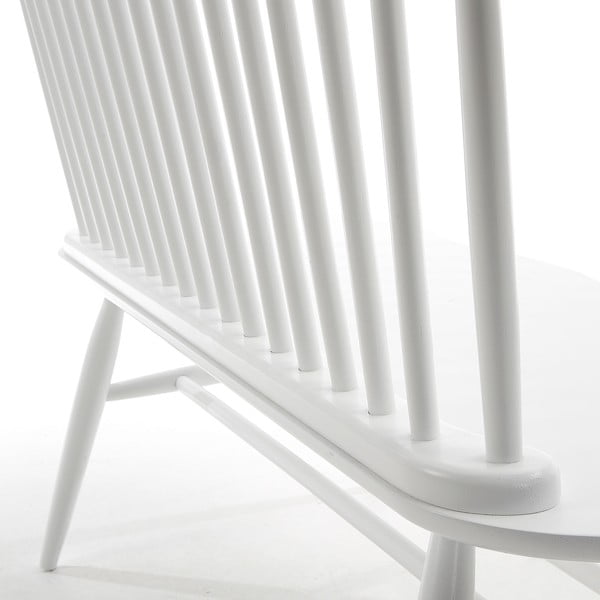 Bílá sedací lavice z kaučukového dřeva Kave Home Slover, 120 x 53 cm-image-4