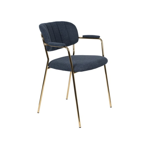 Тъмносини трапезни столове в комплект от 2 Jolien - White Label